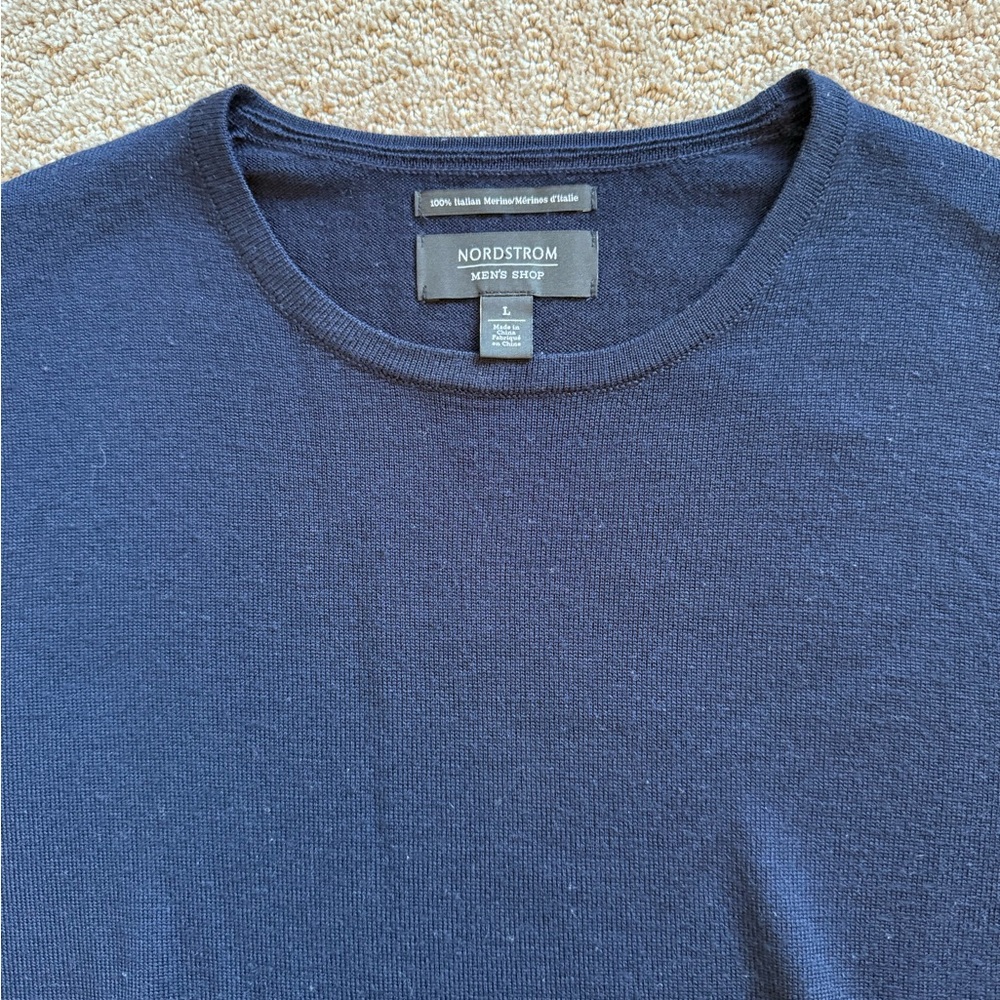 Nordstrom Men's Italian Merino Wool Crewneck Sweater